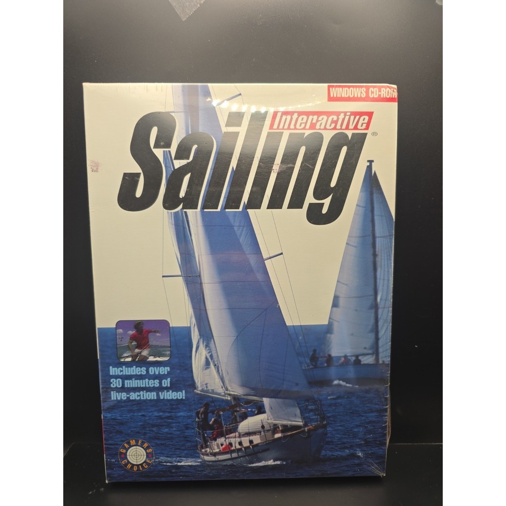software INTERACTIVE SAILING sealed NEW box PC vintage  - Windows